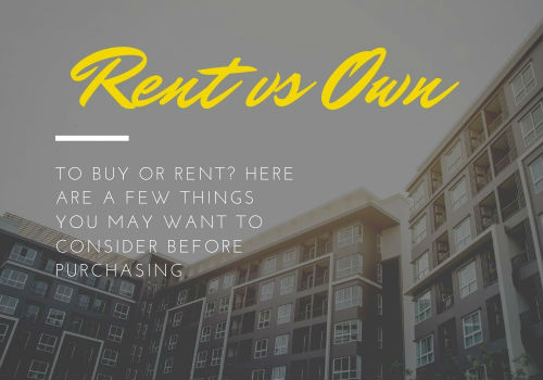 Renting Versus Buying a Home in the Vancouver area